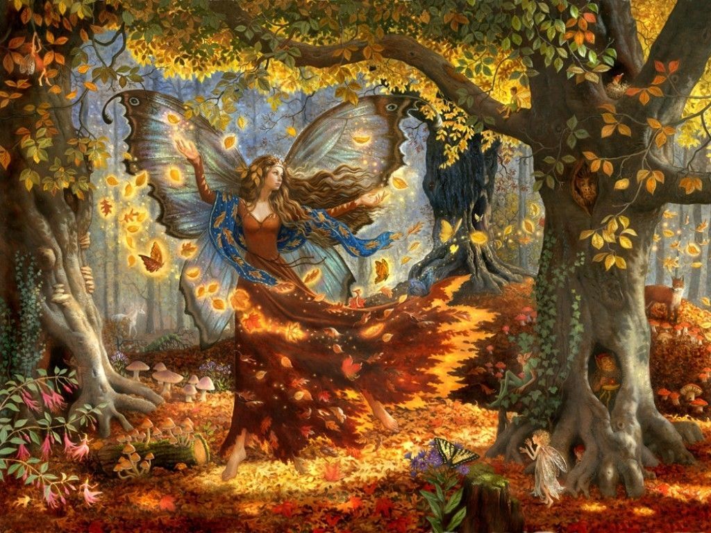 Autumn Fairy Background Wallpaper. Fairy Background Wallpaper. Fairy wallpaper, Autumn fairy, Fantasy art