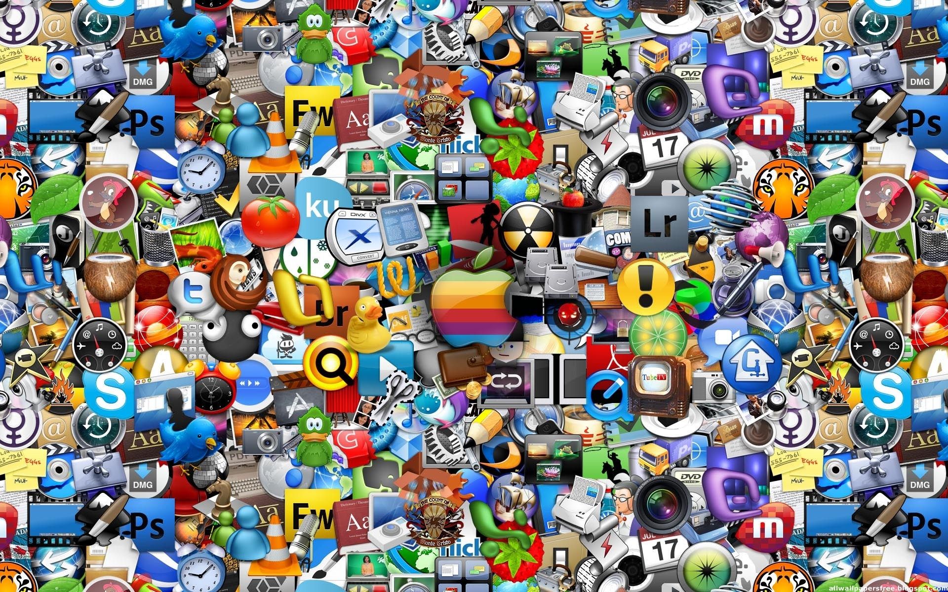 Apple, collage, mac, wallpaper, computers