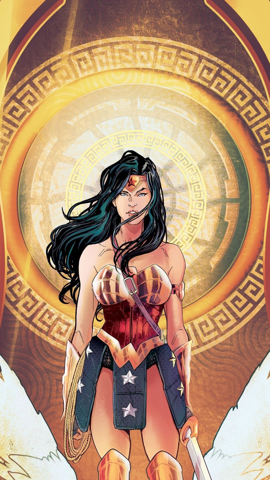 Beautiful, princess, Wonder Woman, art, 1080x1920 wallpaper. Wonder woman, Wonder woman art, Wonder woman drawing