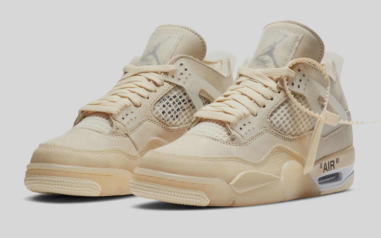 Off White X Air Jordan 4 WMNS “Sail” To Go On Sale On July 25