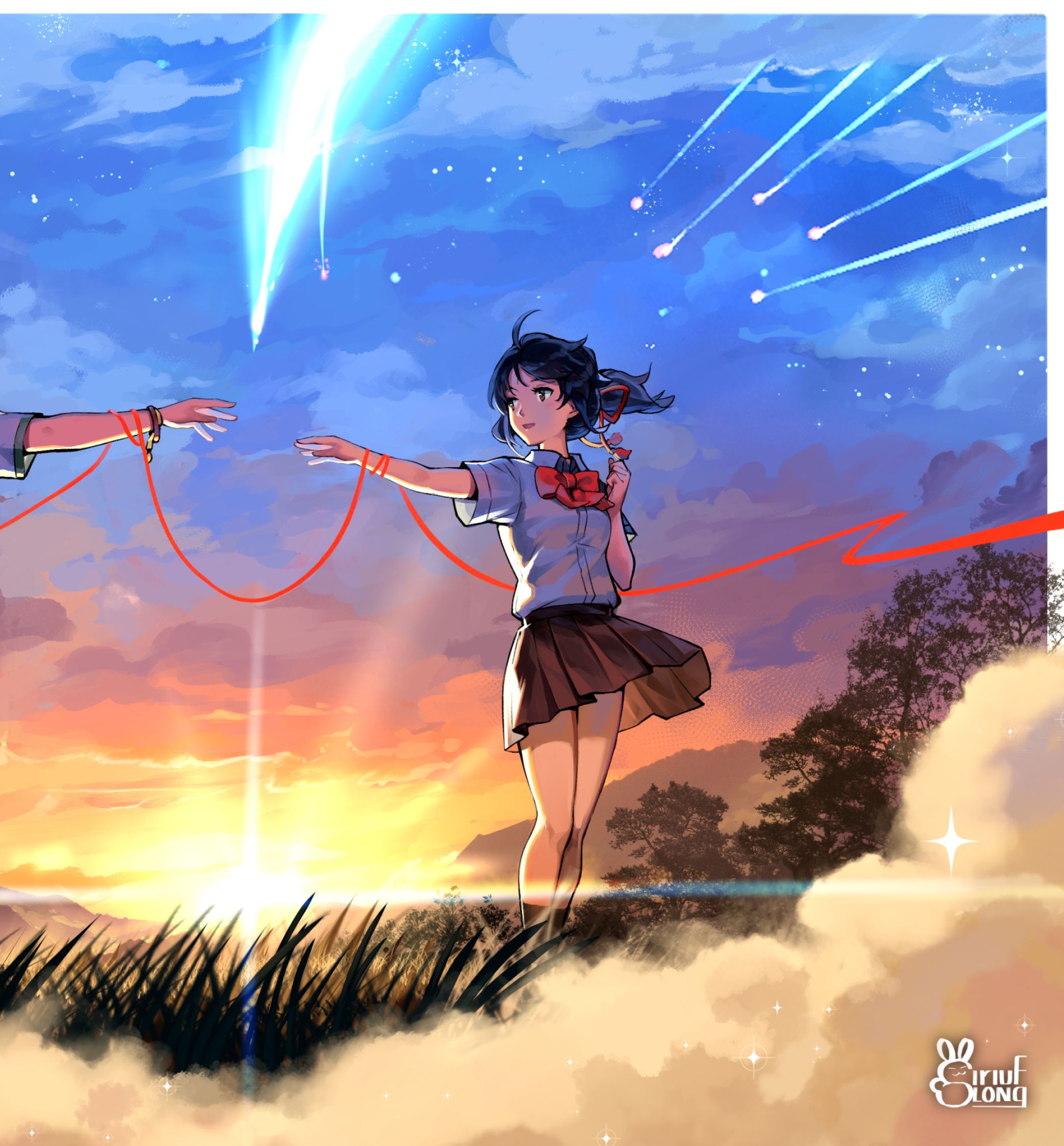 Mitsuha Miyamizu and Taki Tachibana 2088x2250 Resolution Wallpaper, HD Anime 4K Wallpaper, Image, Photo and Background