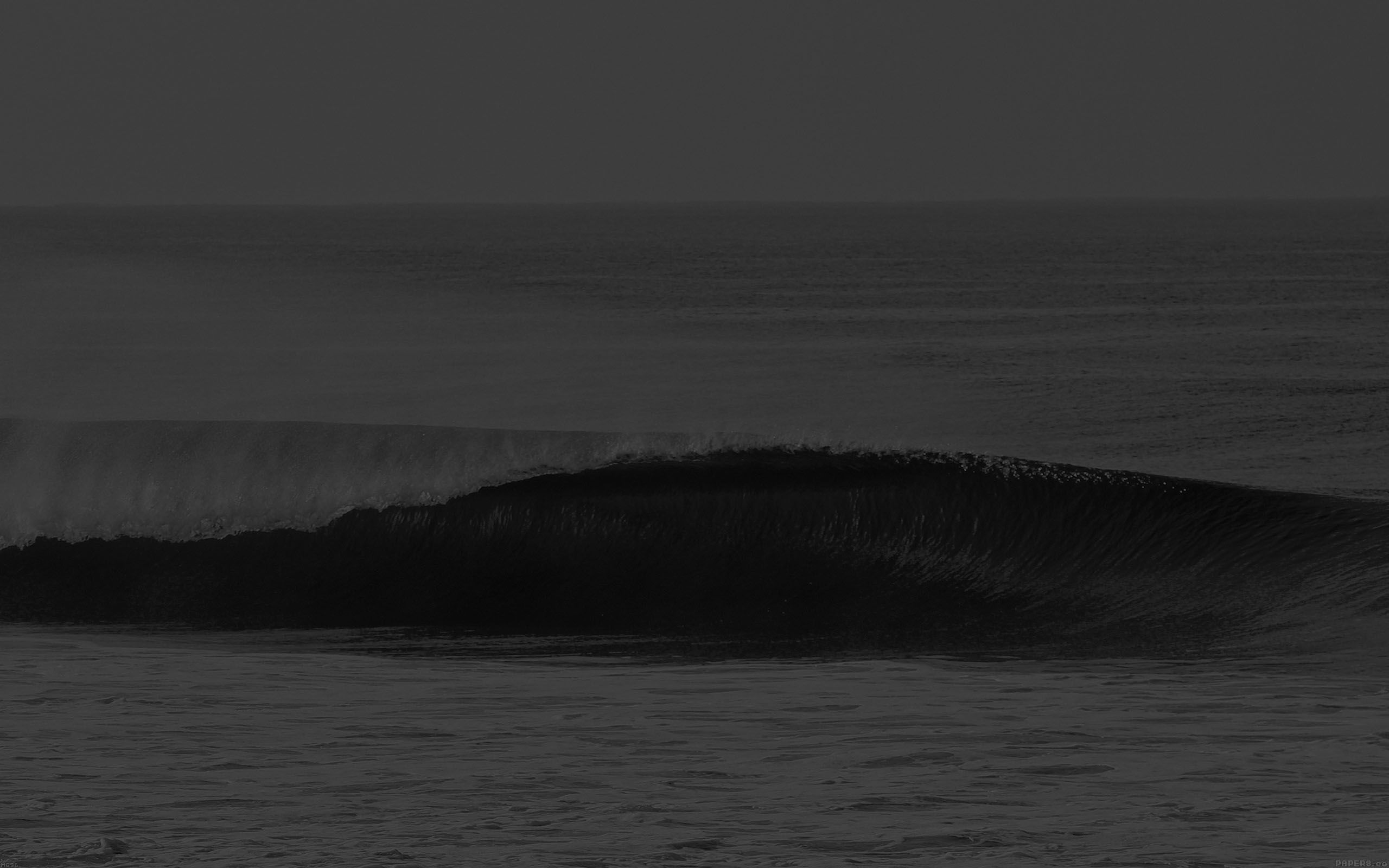 Ocean Wave Black Day California Nature Wallpaper