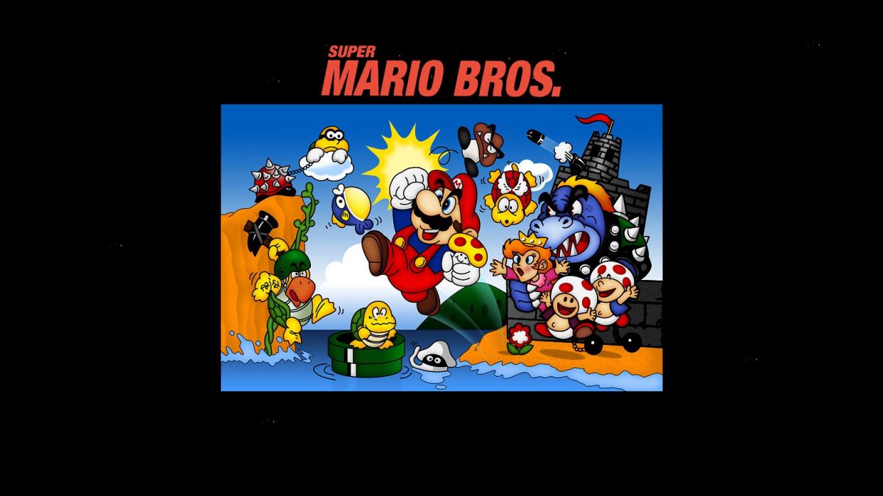 Nintendo video games Mario Mario Bros Super Mario retro games Nintendo Entertainment System wallpaperx900