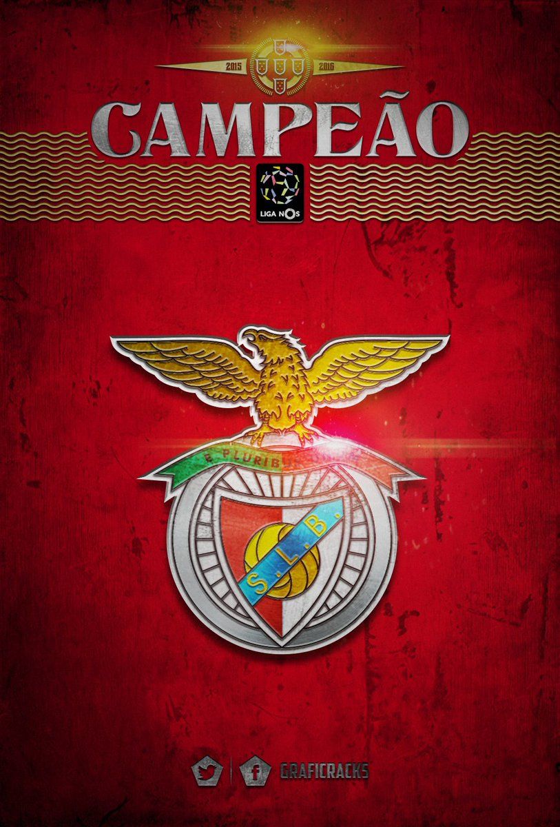 GRAFICRACK sur Twitter, SL Benfica Campeáo Primeira Liga. Wallpaper Campeón. #Benfica #SLBenfica #LigaNOS #campeao #Campeón #EPluribusUnum