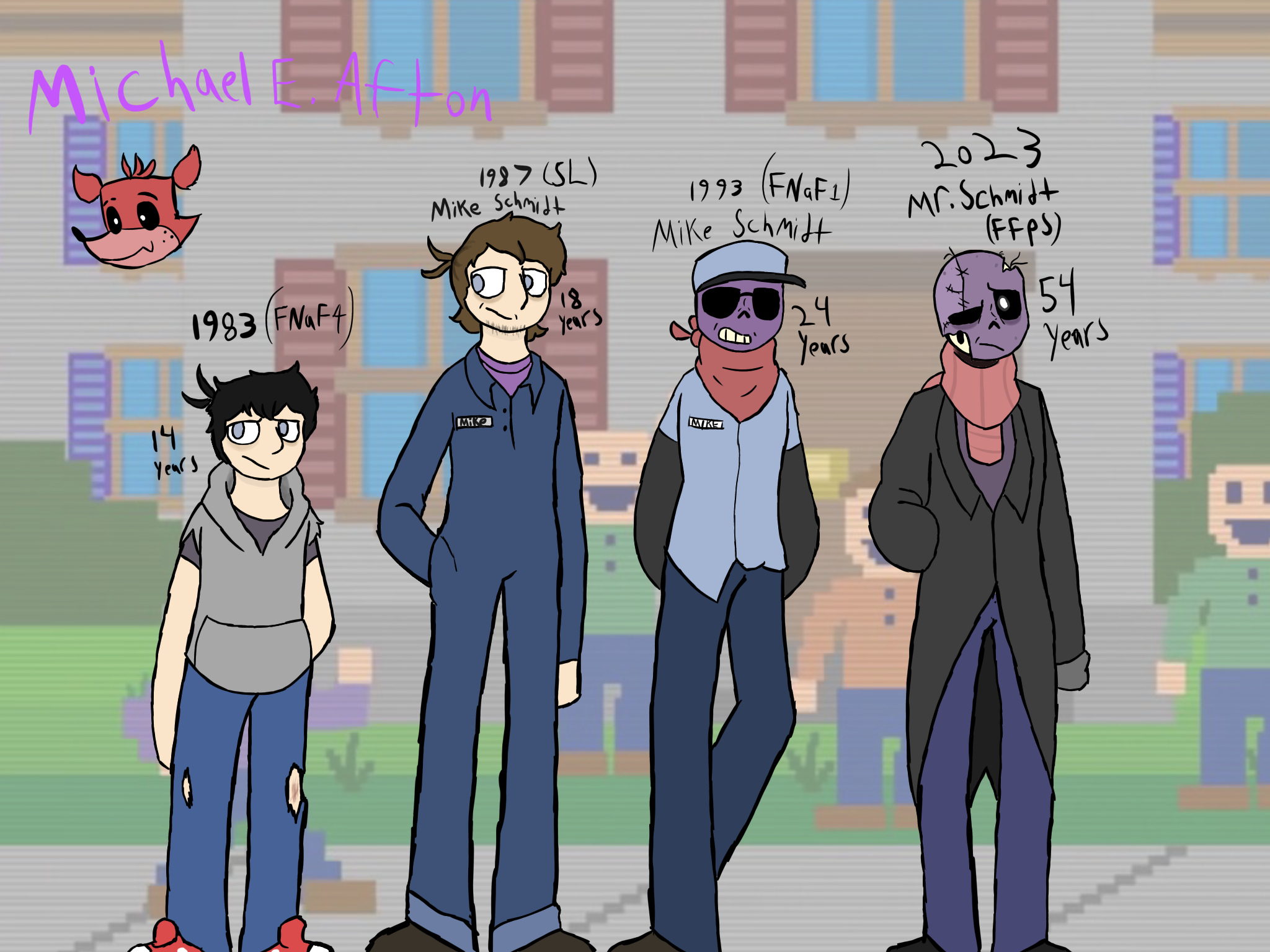 The Afton Family Drawings