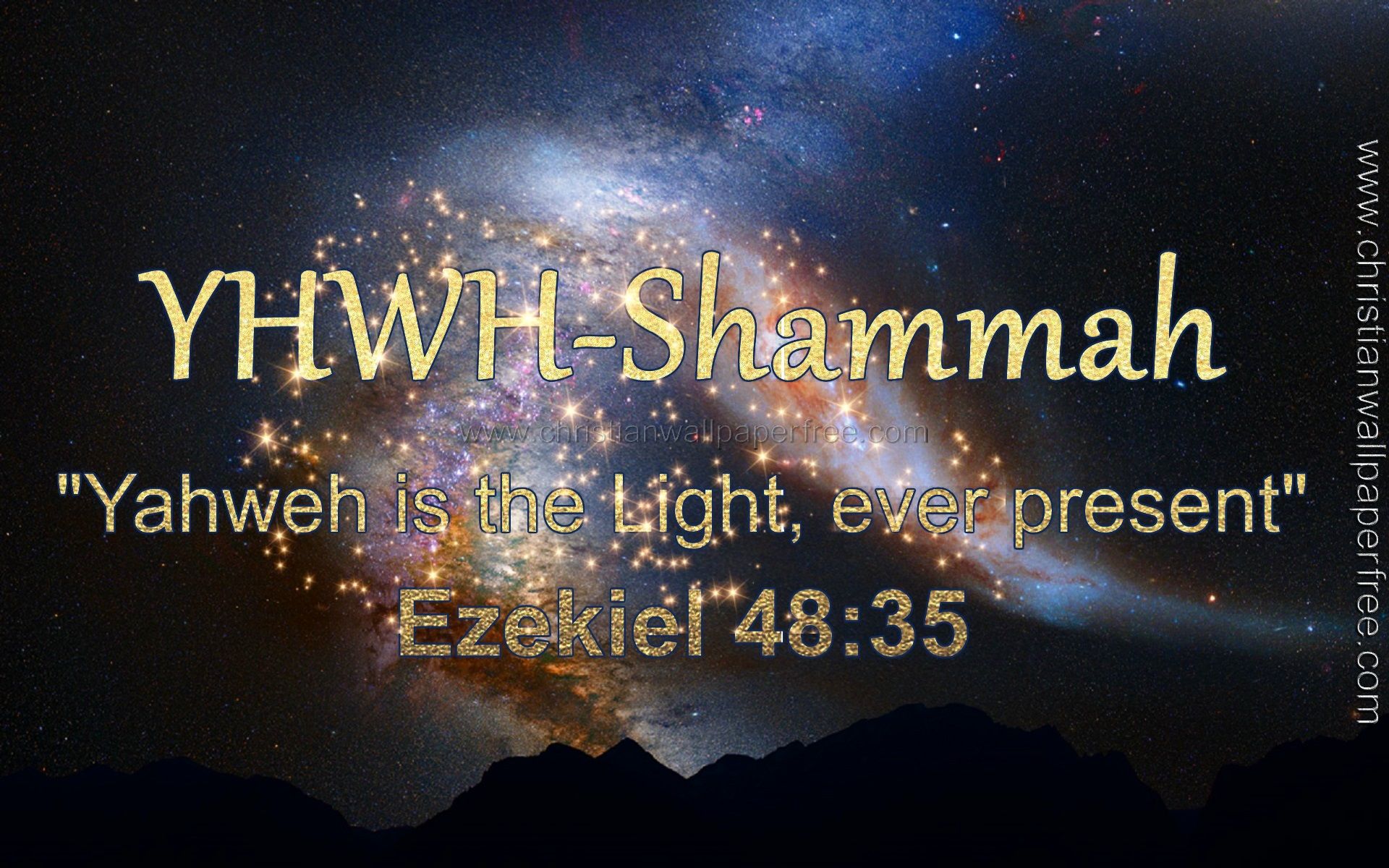 Yhwh Shamma Ezekiel 48 Verse 35 Wallpaper Free