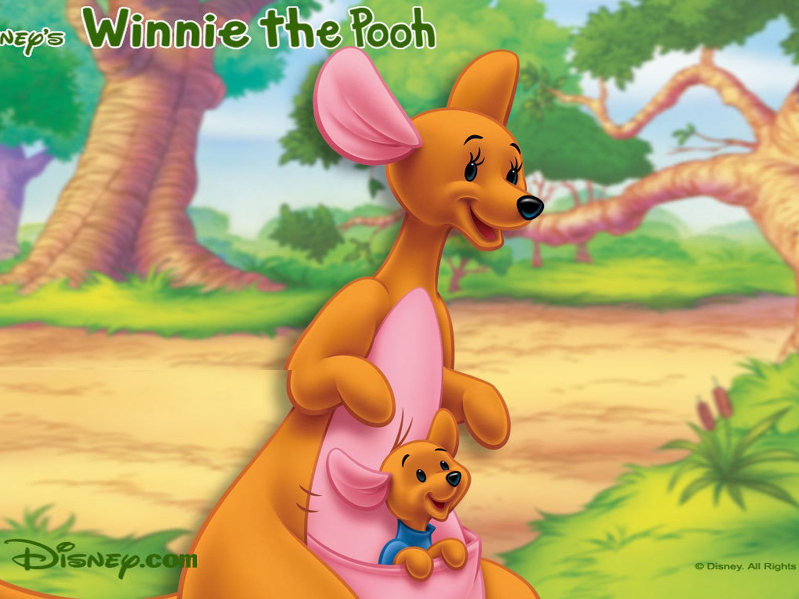 Winnie The Pooh Kanga And Roo Character Wallpaper Walt Disney Desktop HD Wallpaper 1920x1200, Wallpaper13.com
