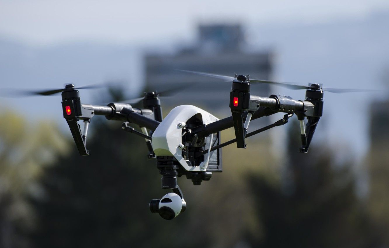 Wallpaper flight, drone, drone, quadcopter image for desktop, section авиация