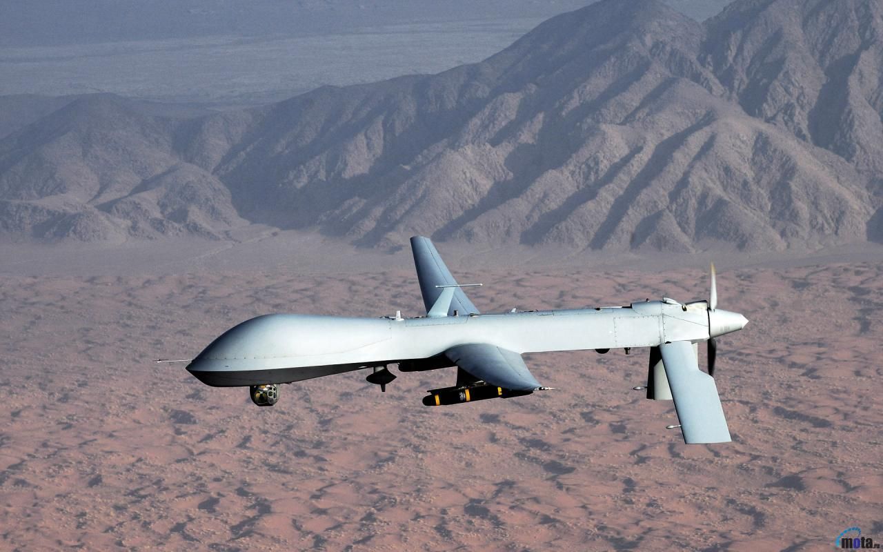 UAV General Atomics MQ 1 Predator. Military Drone, Aircraft, Drone Strike