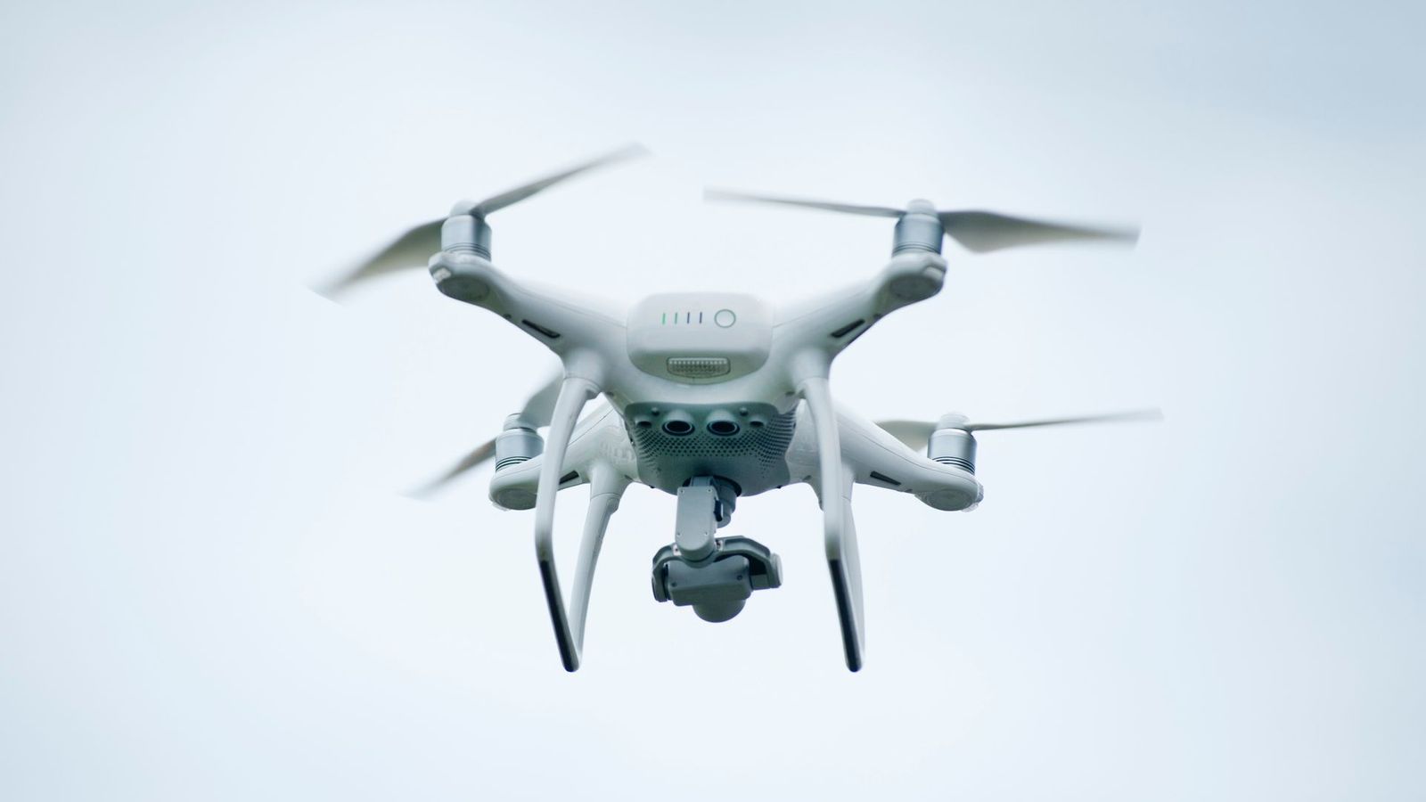 White Quadcopter Drone Wallpaper