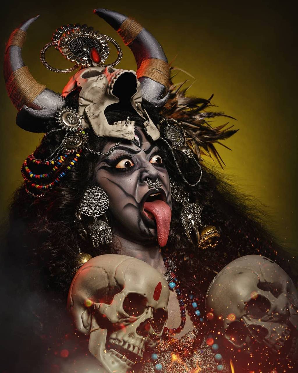 Maa Kali Angry Wallpaper  Kali Face Images Photos Download