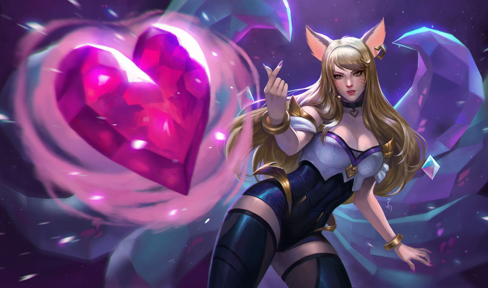 League of Legends (LOL) : K/DA Ahri (Anime Fanart) 4K wallpaper download