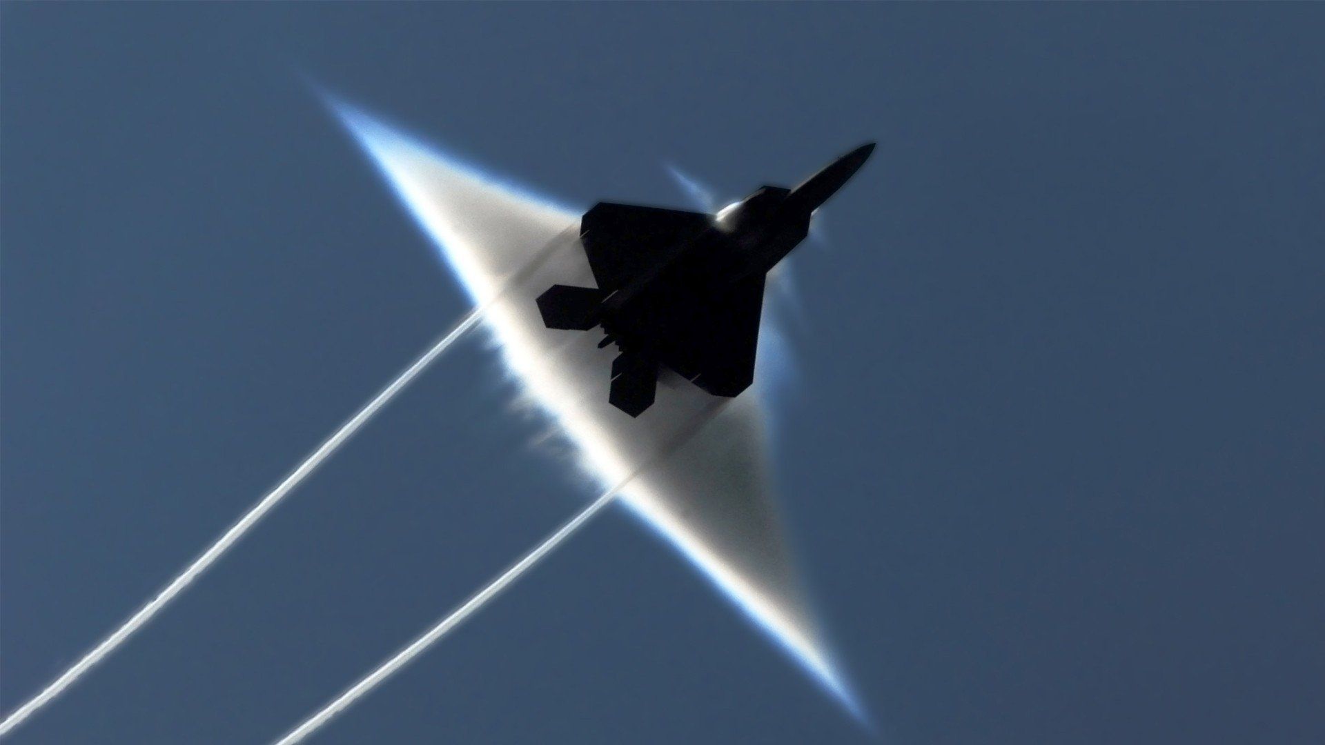 aircraft, F 22 Raptor, Sonic booms Wallpaper HD / Desktop and Mobile Background