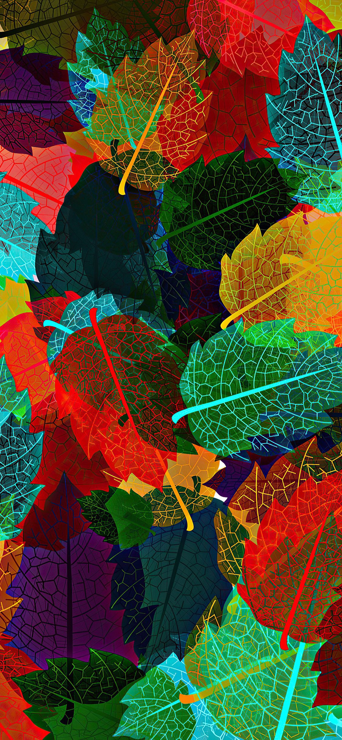 Abstract Autumn Leaves 4k iPhone XS, iPhone iPhone X HD 4k Wallpaper, Image, Background, Photo and Picture