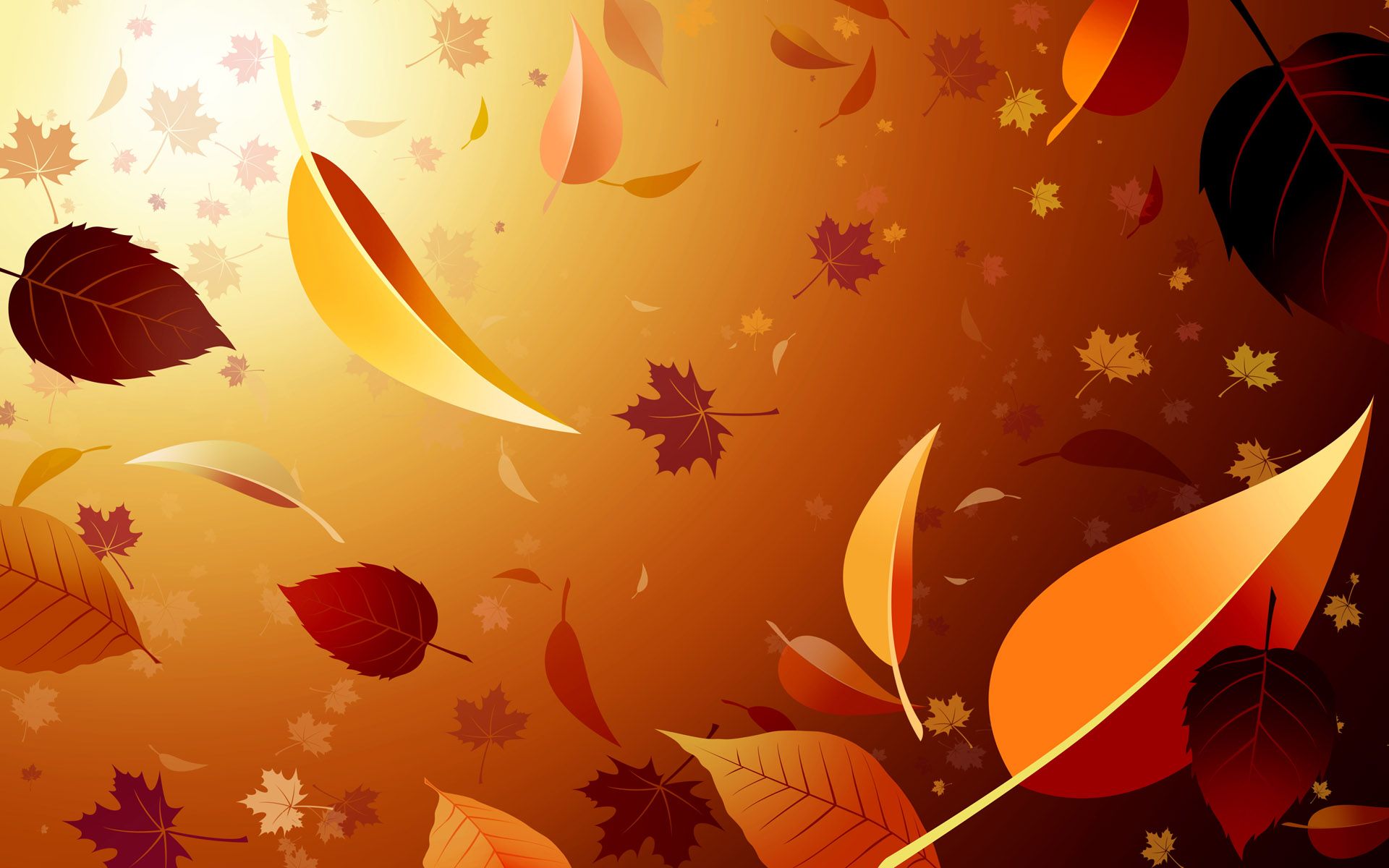 Drift Away: Autumn Leaves Wallpaper Wallpaper 35531