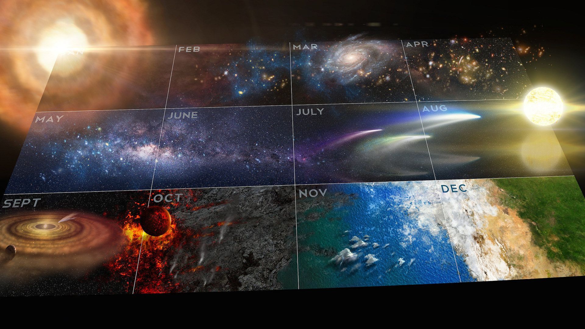 Another Science Wallpaper Collection [1920x1080]. Cosmic calendar, A spacetime odyssey, Cosmos