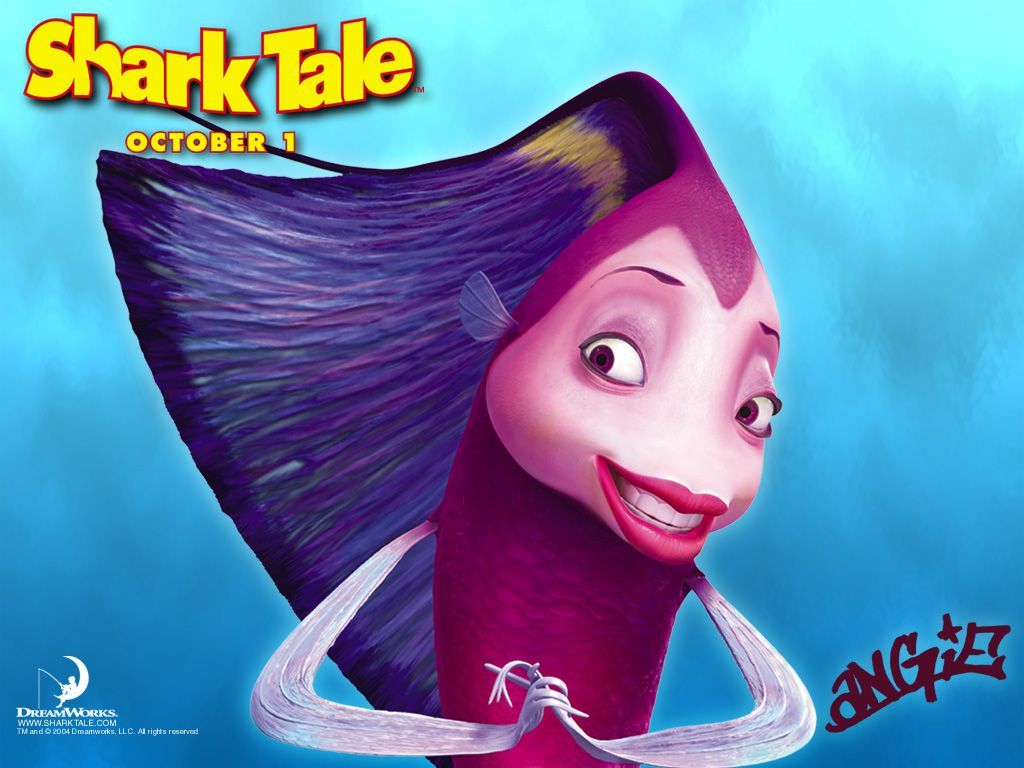 Shark Tale. Shark tale, Angie shark tale, Cute cartoon characters