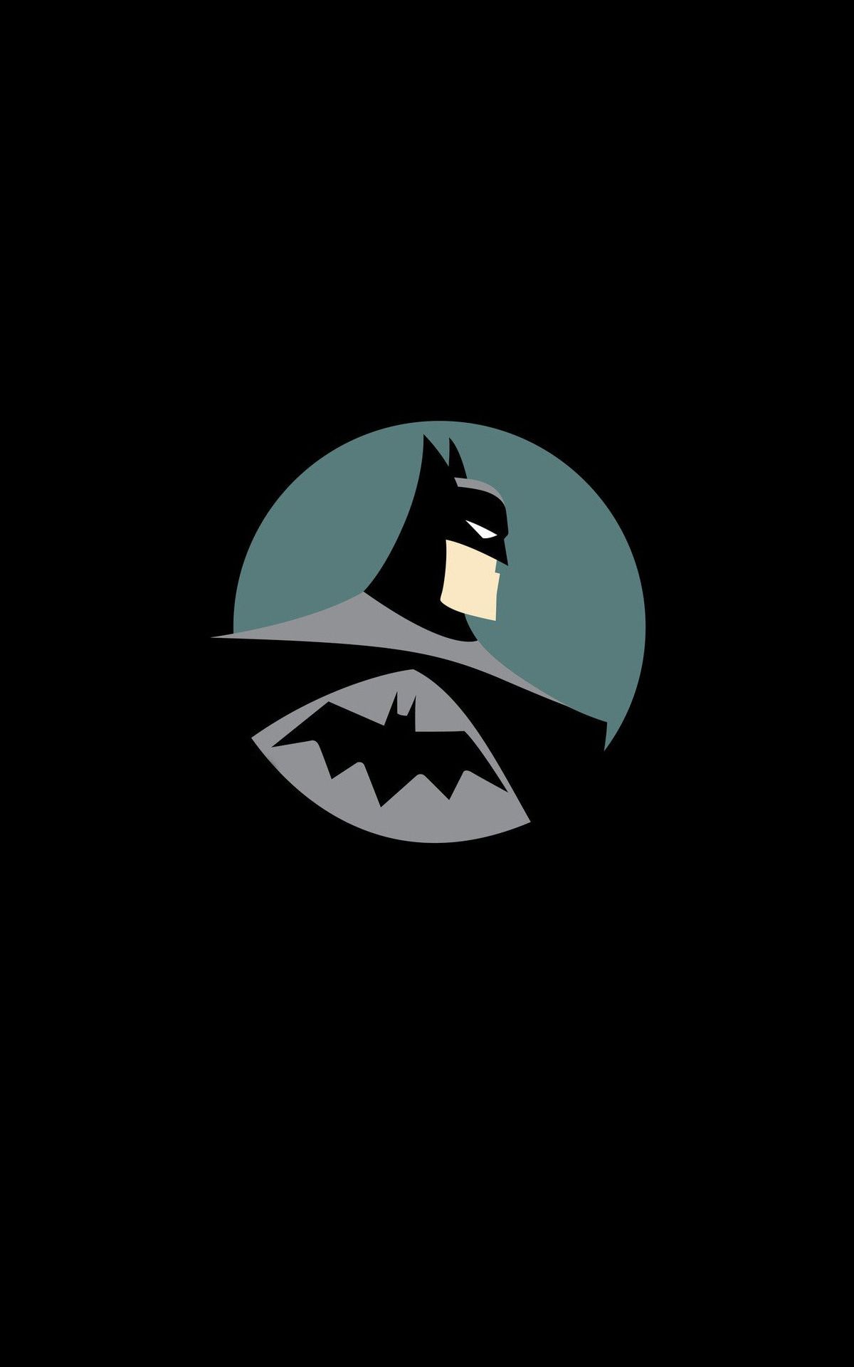 Batman, DC Comics, Superhero, Minimalism, Portrait Display Wallpaper HD / Desktop and Mobile Background