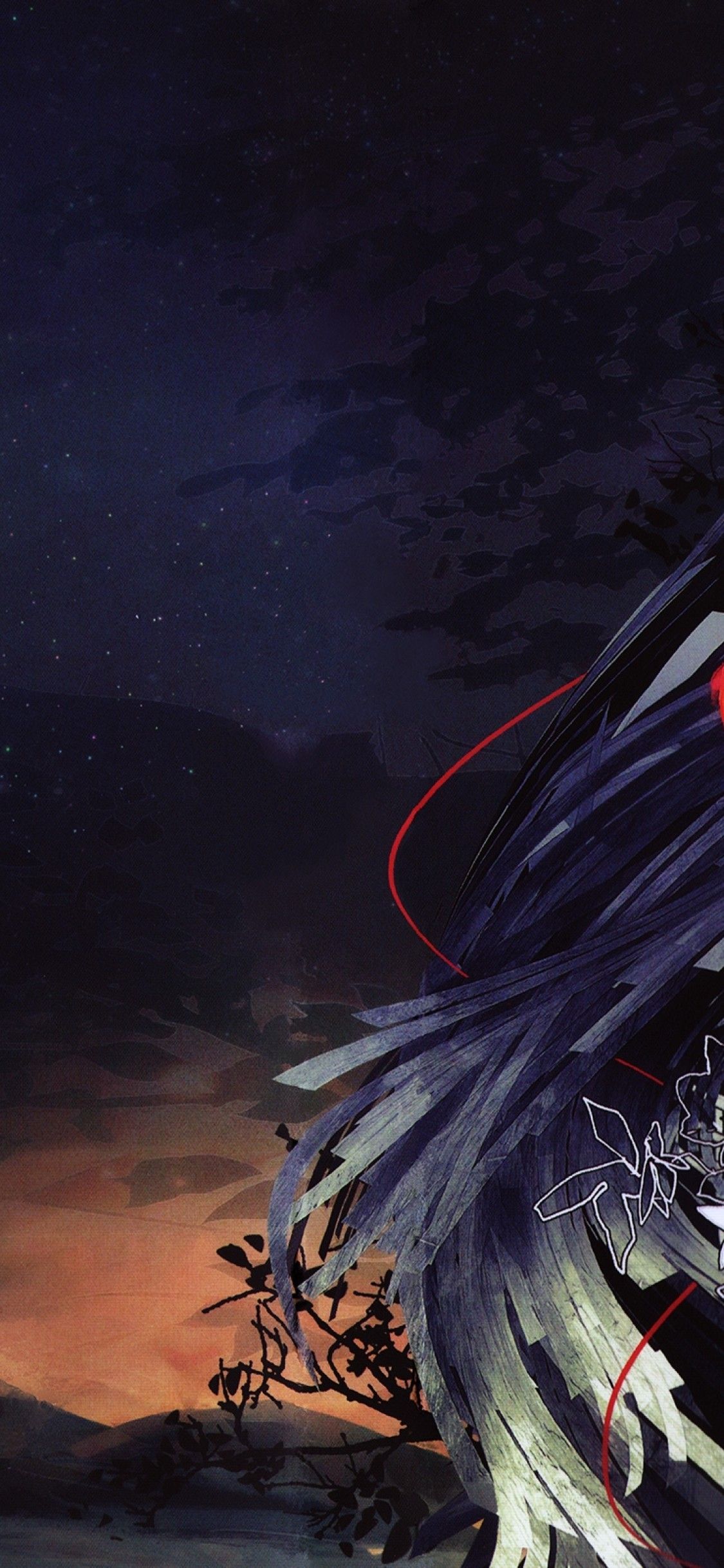 Download 1125x2436 Inori Yuzuriha, Guilty Crown, Night, Lights Wallpaper for iPhone X