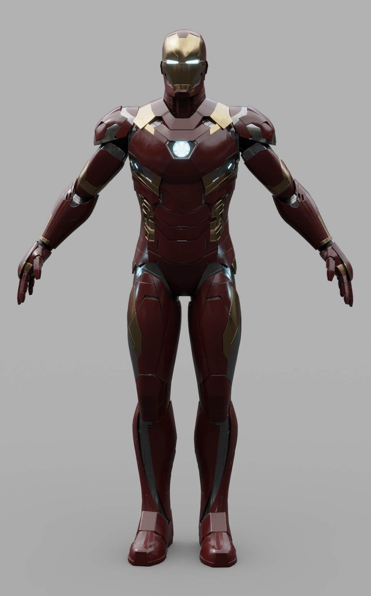 Iron Man (Mark 46) 3D Model, RenderHub 3D Models