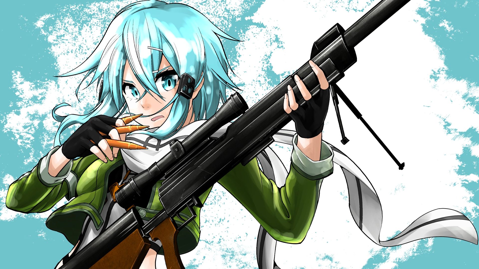 Desktop Wallpaper Asada Shino, Sinon With Gun Anime, HD Image, Picture, Background, Kysjqb