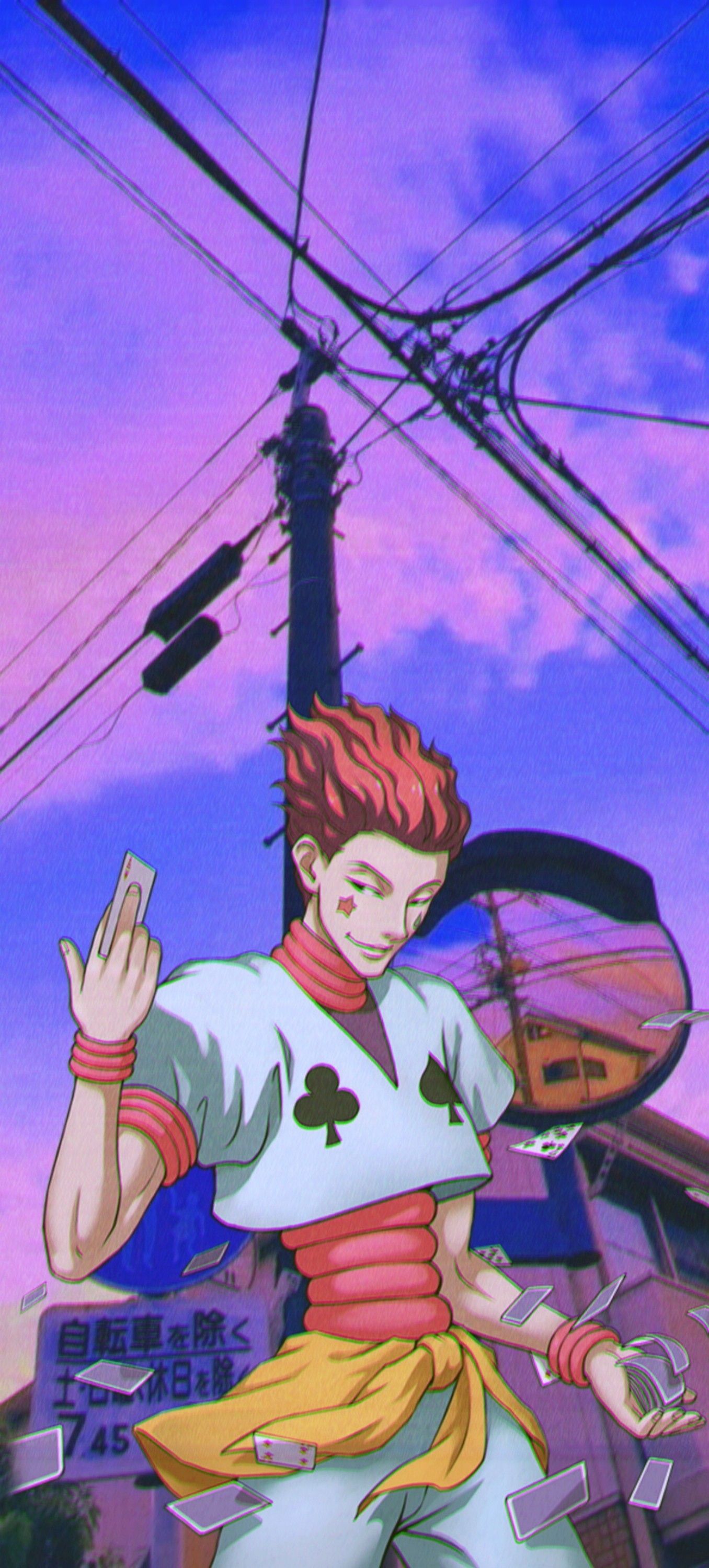 Hunter x Hunter [Hisoka] iPhone Wallpaper *aesthetic*. Anime wallpaper iphone, Anime, Aesthetic anime