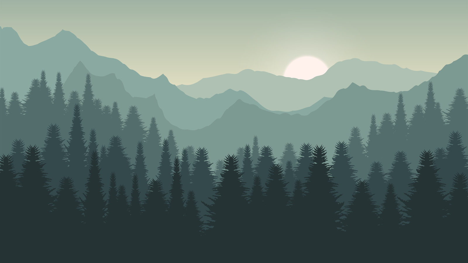 Desktop wallpaper in 4K landscape illustration. Landscape illustration, Forest landscape, Desktop wallpaper