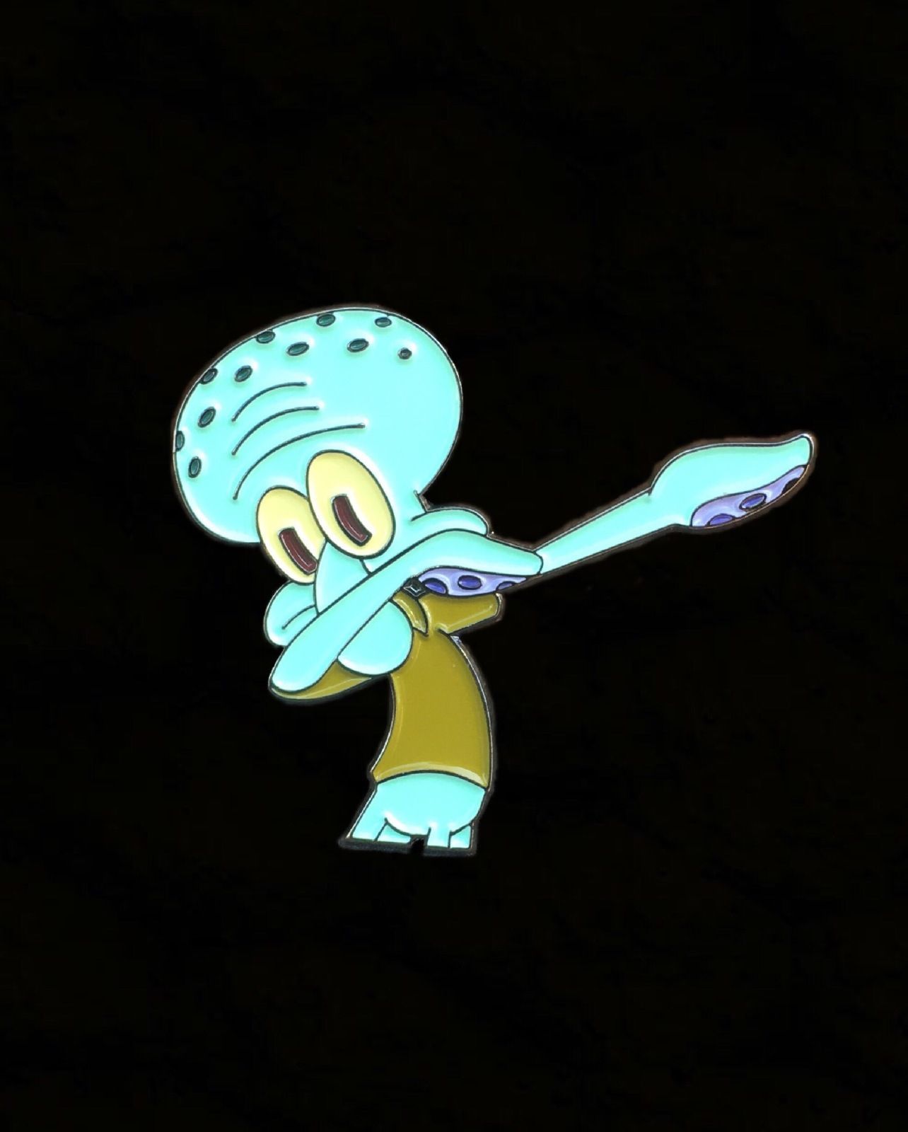 Squidward Dab pin Do it! Available to purchase through their link in bio!. Squidward, Cute little things, Pin and patches