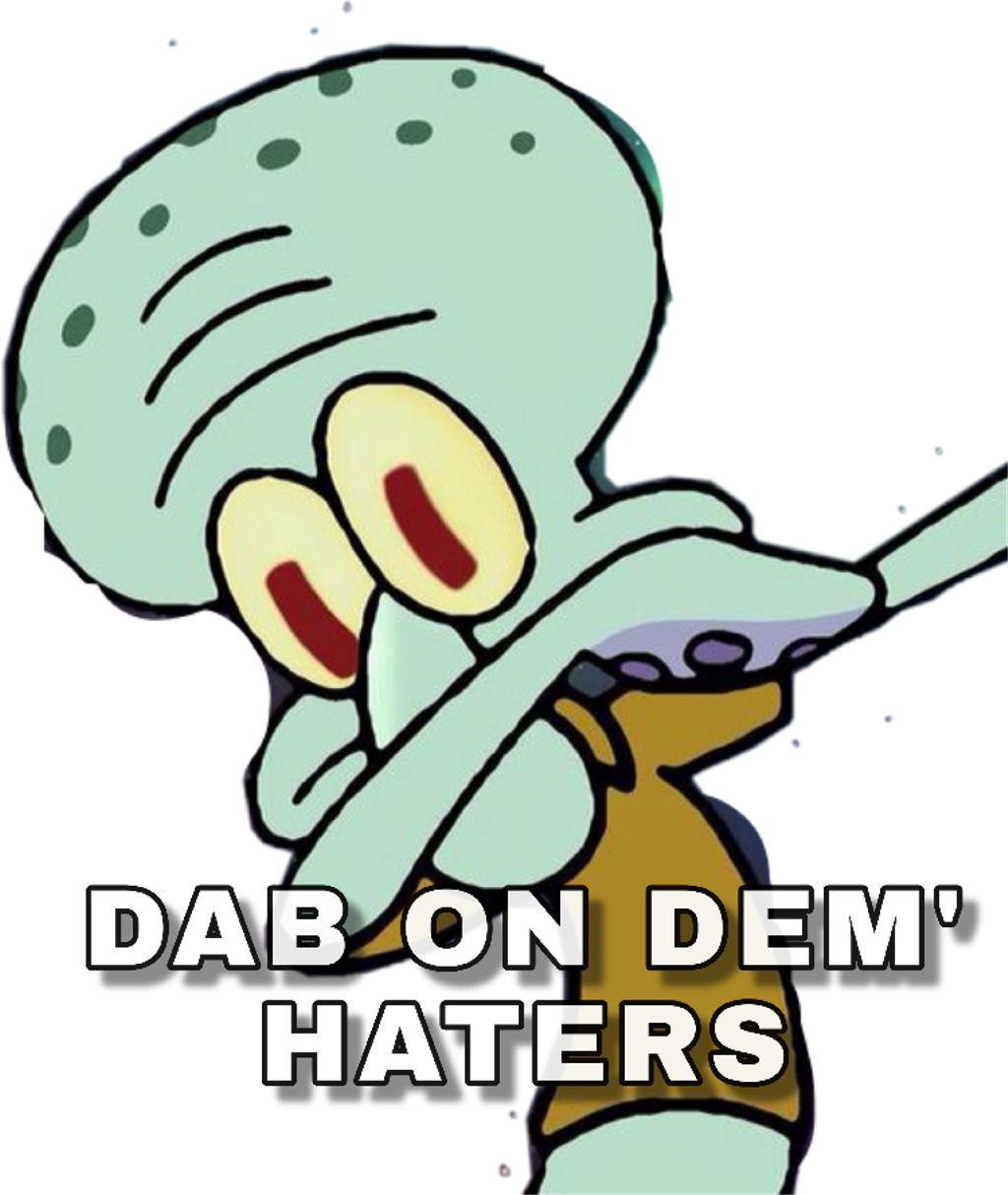 Dabonemhaters Squidward Aesthetic Freetoedit Dab Wallpaper iPhone Clipart Size Png Image