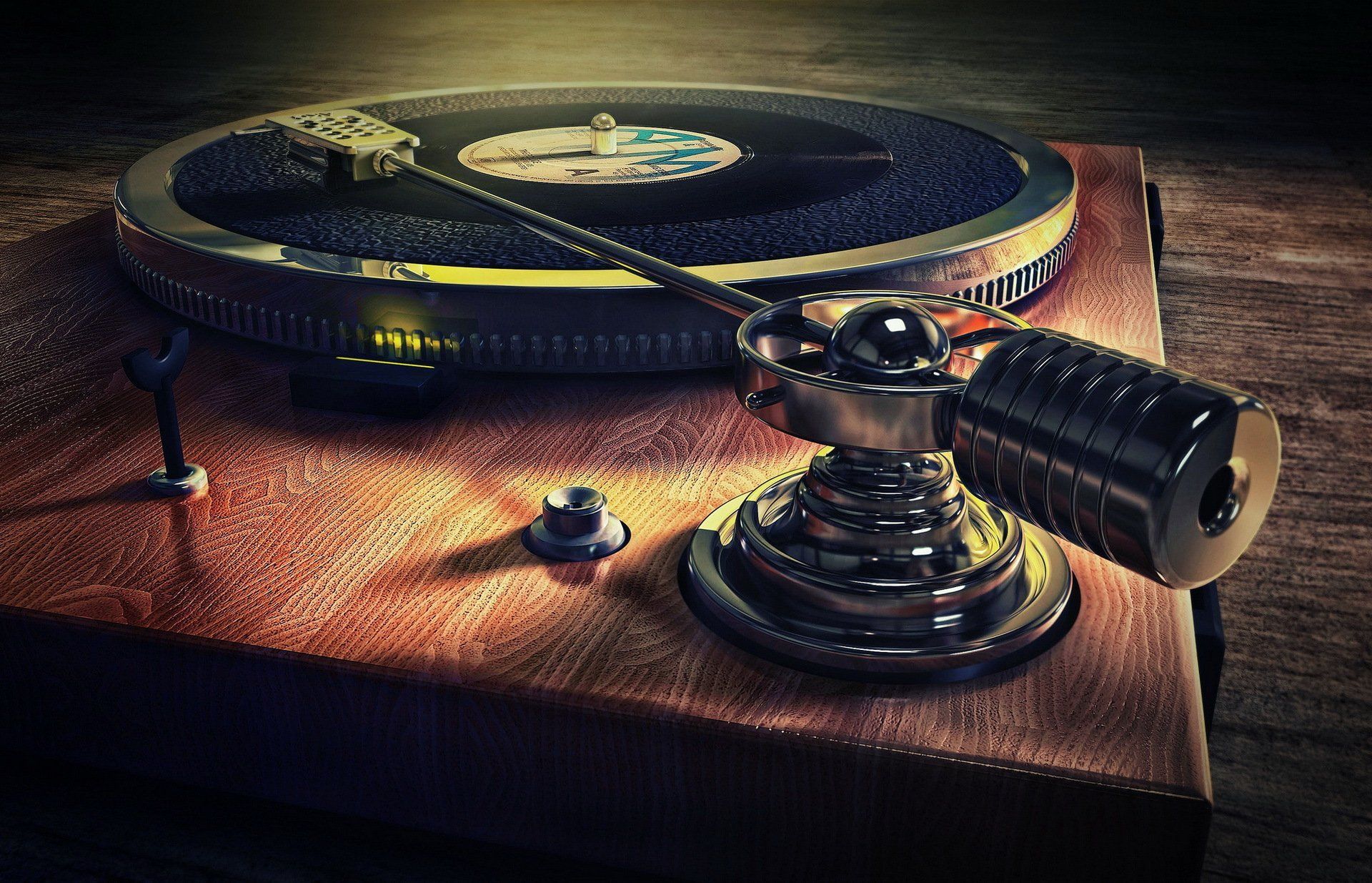 Old Style Record Deck Music Background FREE HD WALLPAPERS