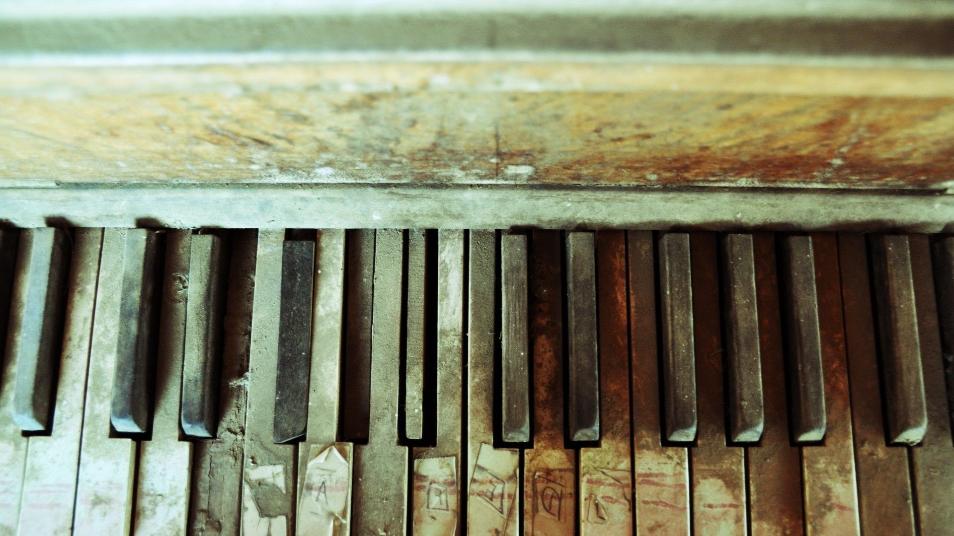 abandoned, Piano, Old, Music, Texture Wallpaper HD / Desktop and Mobile Background