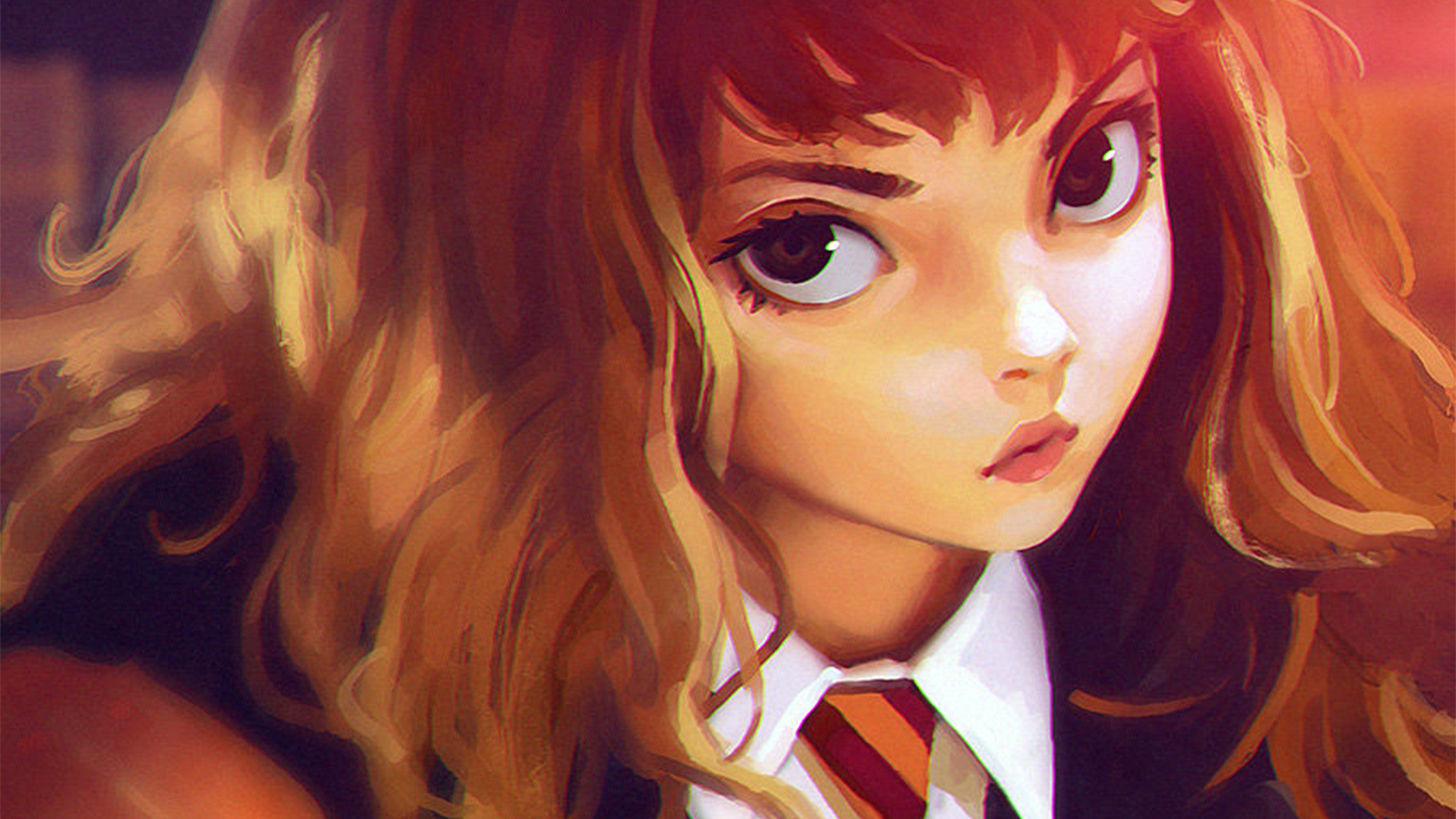 Hermione Harry Potter Liya Art Illustration Flare Wallpaper