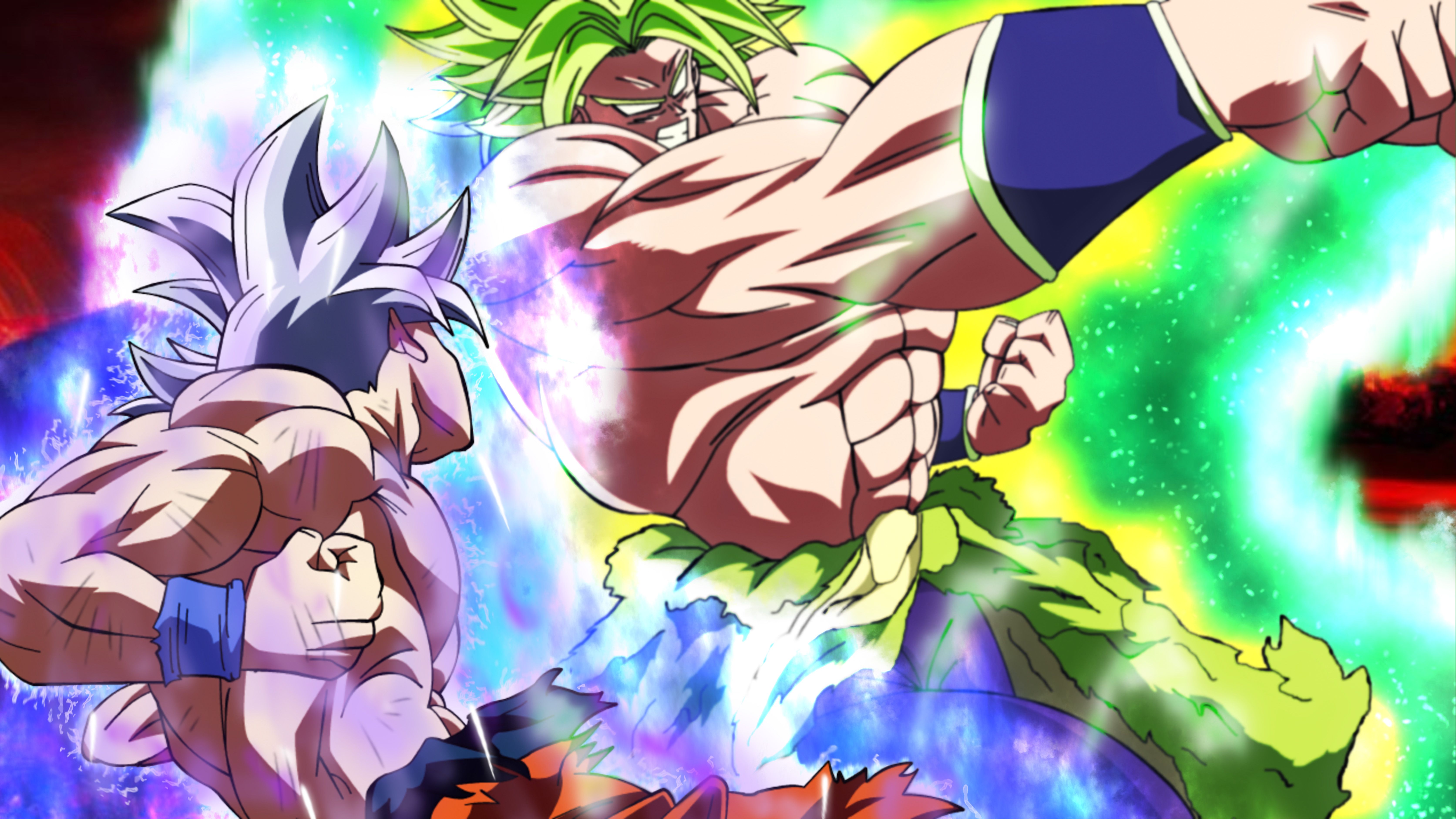 Goku vs Broly 5k Retina Ultra HD Wallpapers.