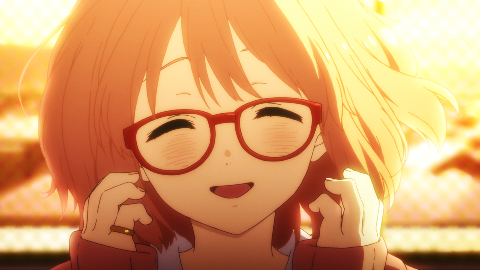 face, illustration, anime, glasses, Kyoukai no Kanata, Kuriyama Mirai, hair, head, screenshot, computer wallpaper, vision care, mangaka. Mocah.org HD Wallpaper