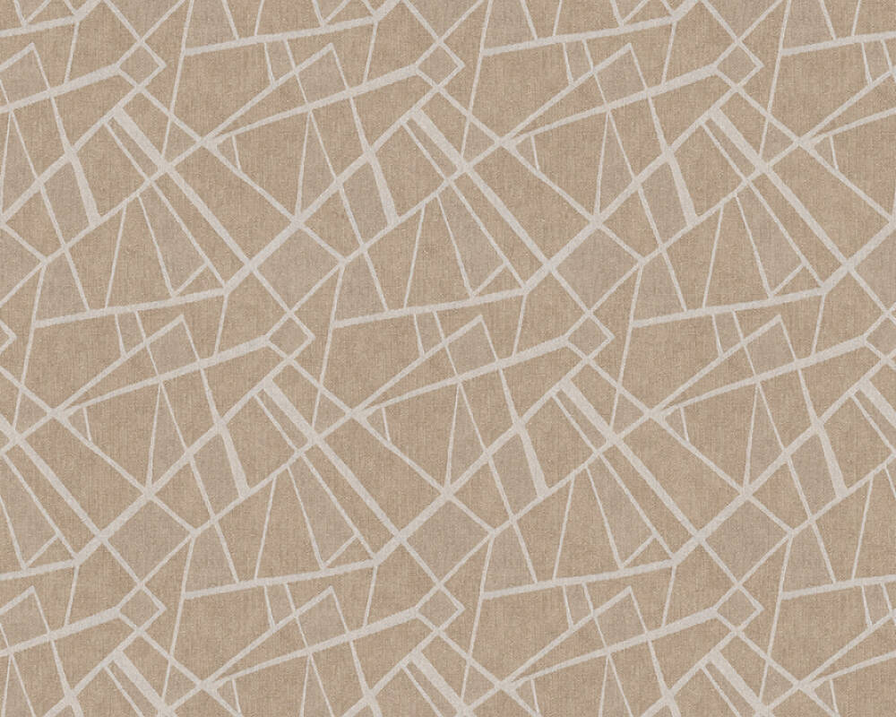 A.S. Création Wallpaper «Graphics, Brown, Cream, Metallic» 370035