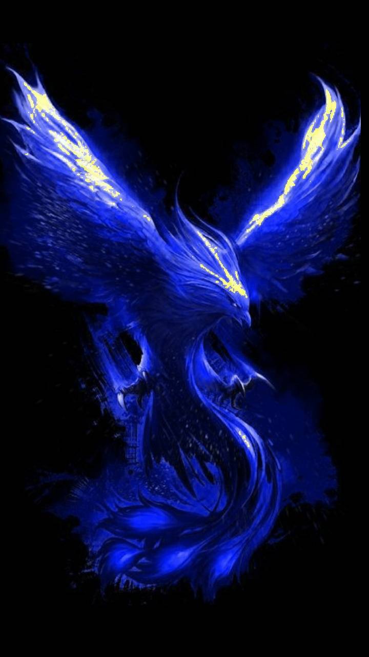 Blue phoenix wallpaper