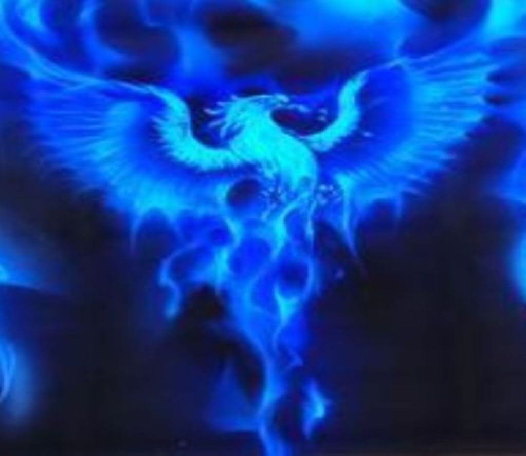 Blue Flame Bird Stock Illustration - Download Image Now - Phoenix -  Mythical Bird, Blue, Bluebird - Bird - iStock