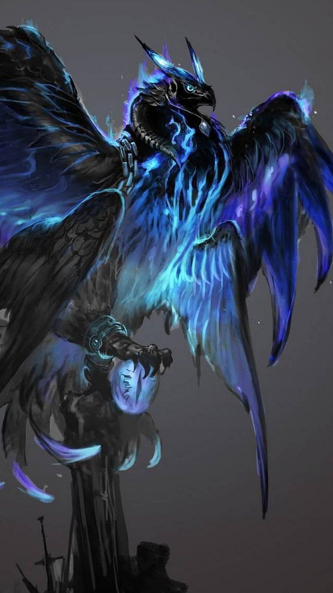 Dragon Wallpaper Blue Phoenix