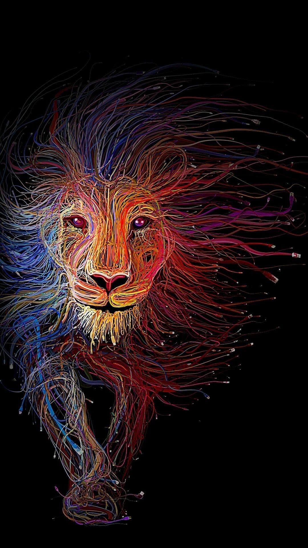 Cool Digital Lion Wallpaper Free Cool Digital Lion Background