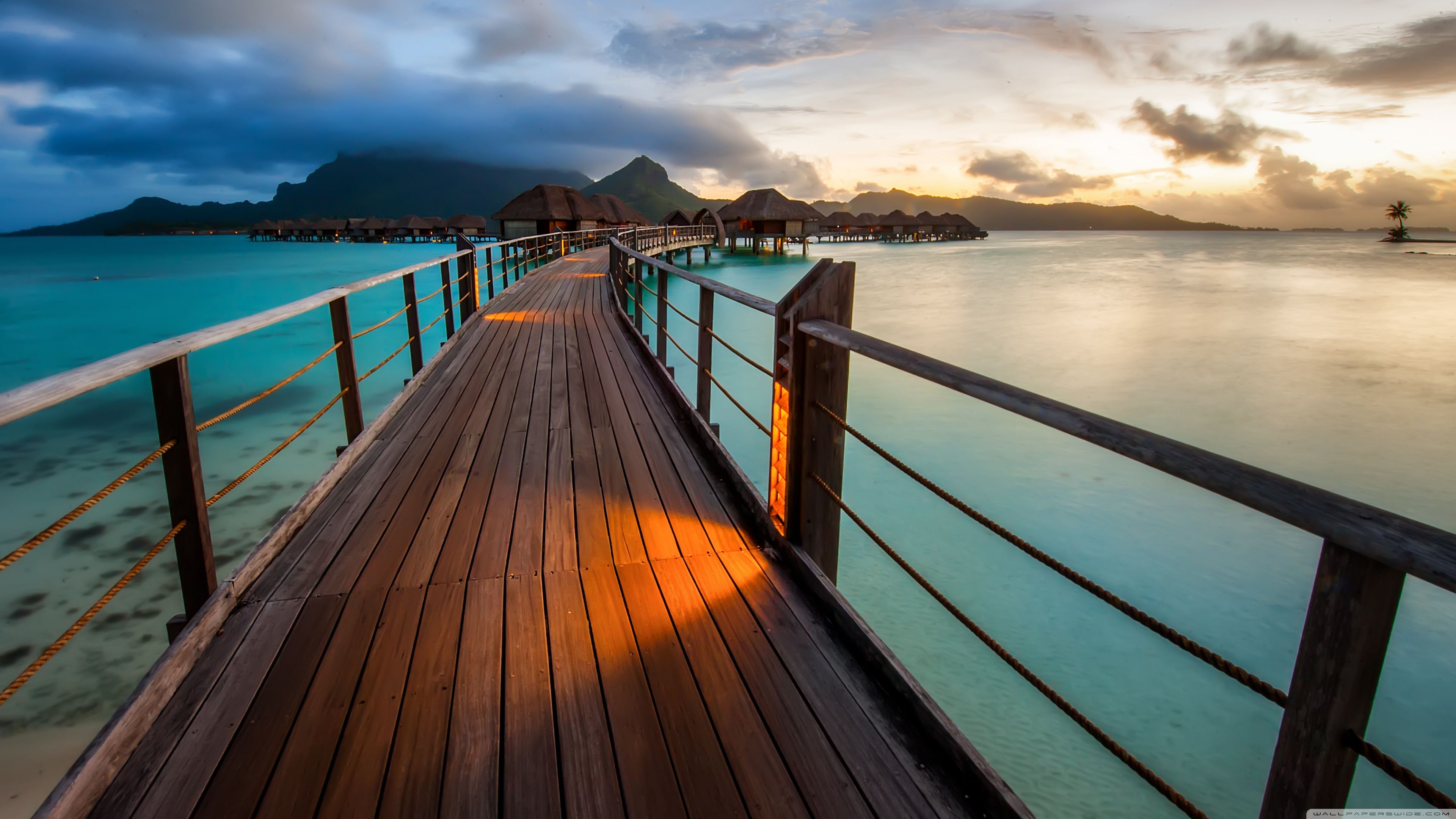 Bora Bora Resort Ultra HD Desktop Background Wallpaper for 4K UHD TV, Widescreen & UltraWide Desktop & Laptop, Tablet