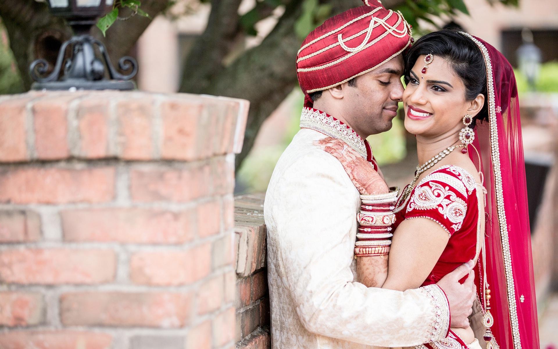 Indian newly wed couple