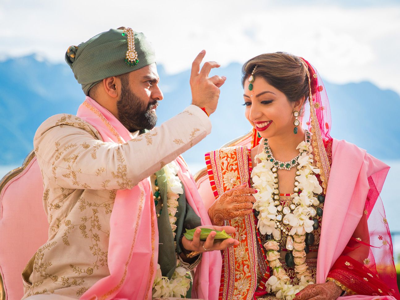 This Indian wedding in Switzerland was the stuff of dreams. Condé Nast Traveller India