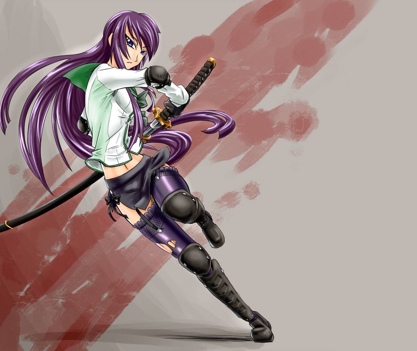 Saeko Busujima - Highschool of the dead wallpaper by UR-31 on DeviantArt