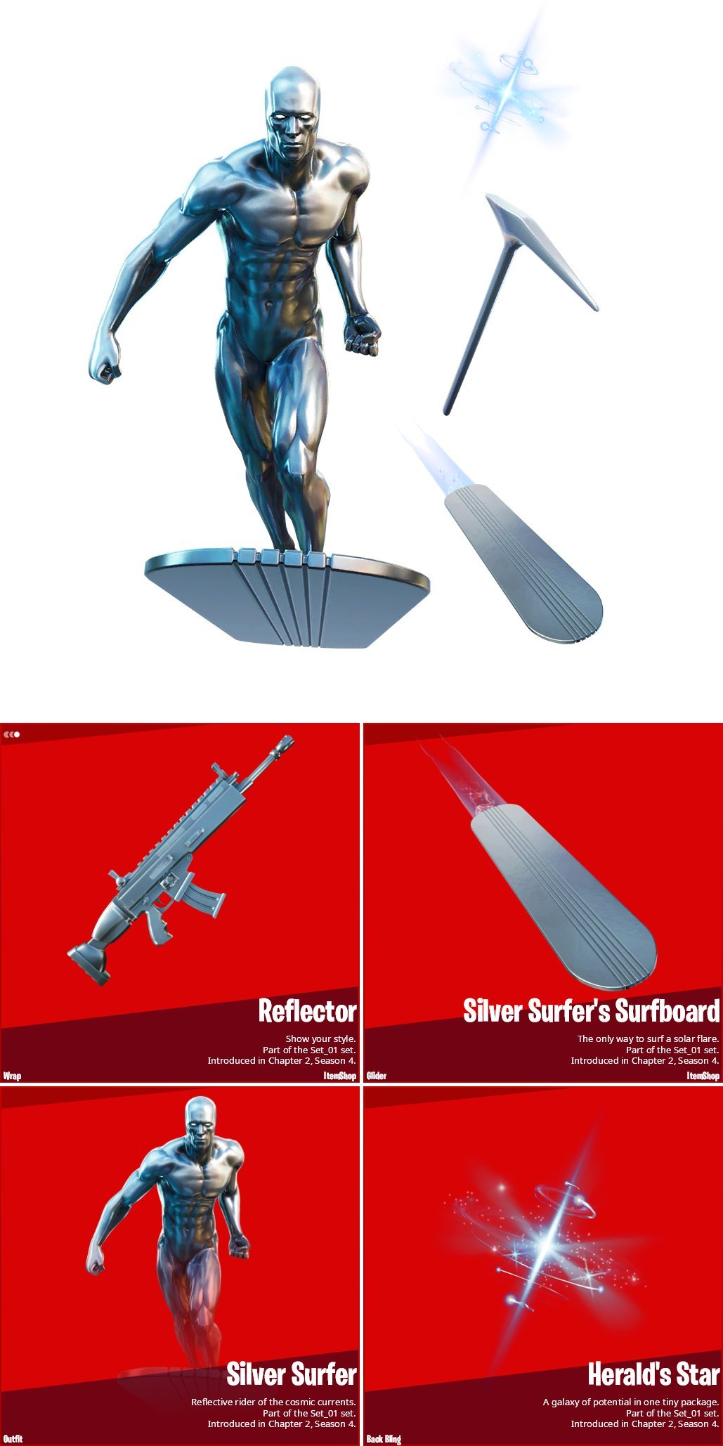 Silver Surfer Fortnite wallpaper