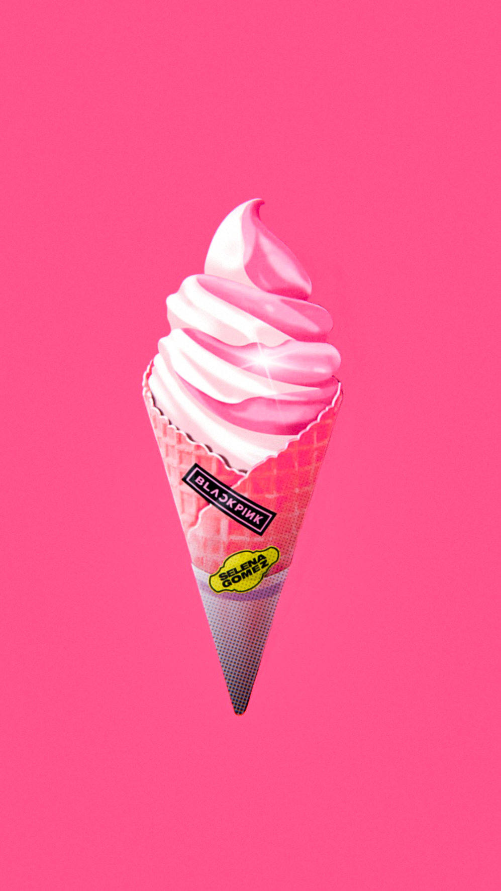 Pink Ice Cream Cone Wallpaper
