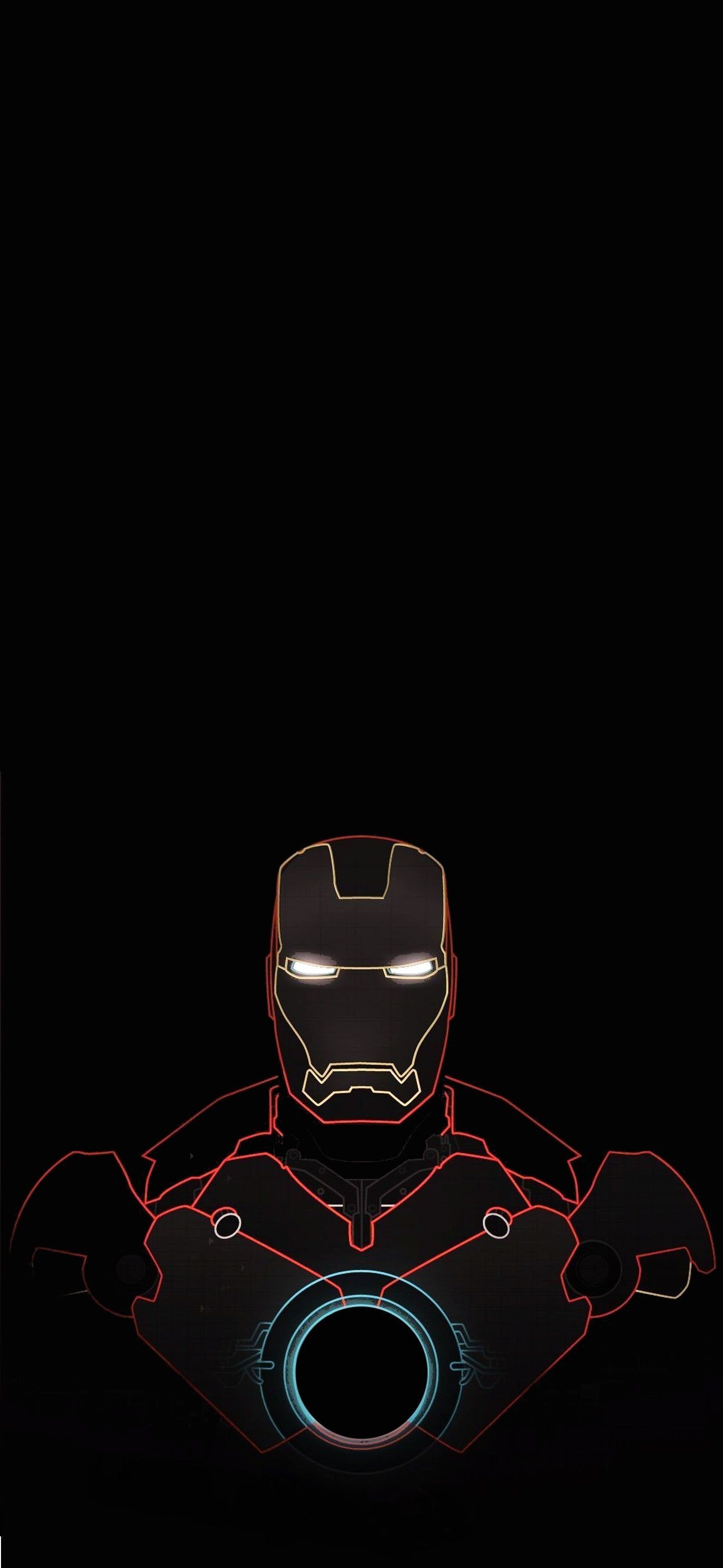 someone please align this iron man wallpaper to my fingerprint sensor realme x2