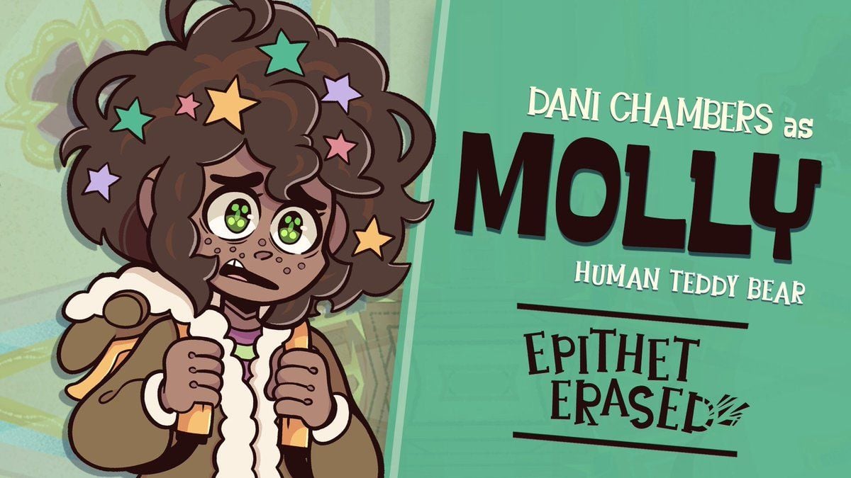 Dani Chambers umm. Hi there I'm voicing Molly in show Epithet Erased, It's right now!