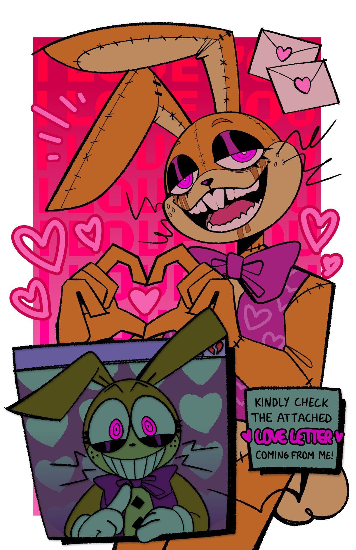 Glitchtrap and vanny