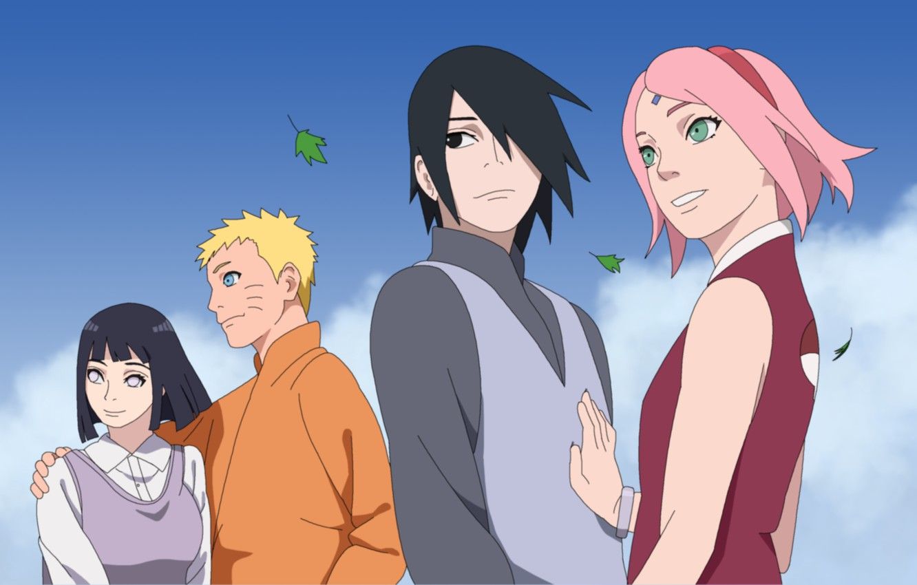 Wallpapers Sasuke, Naruto, Sakura, Hinata image for desktop, section сёнэн
