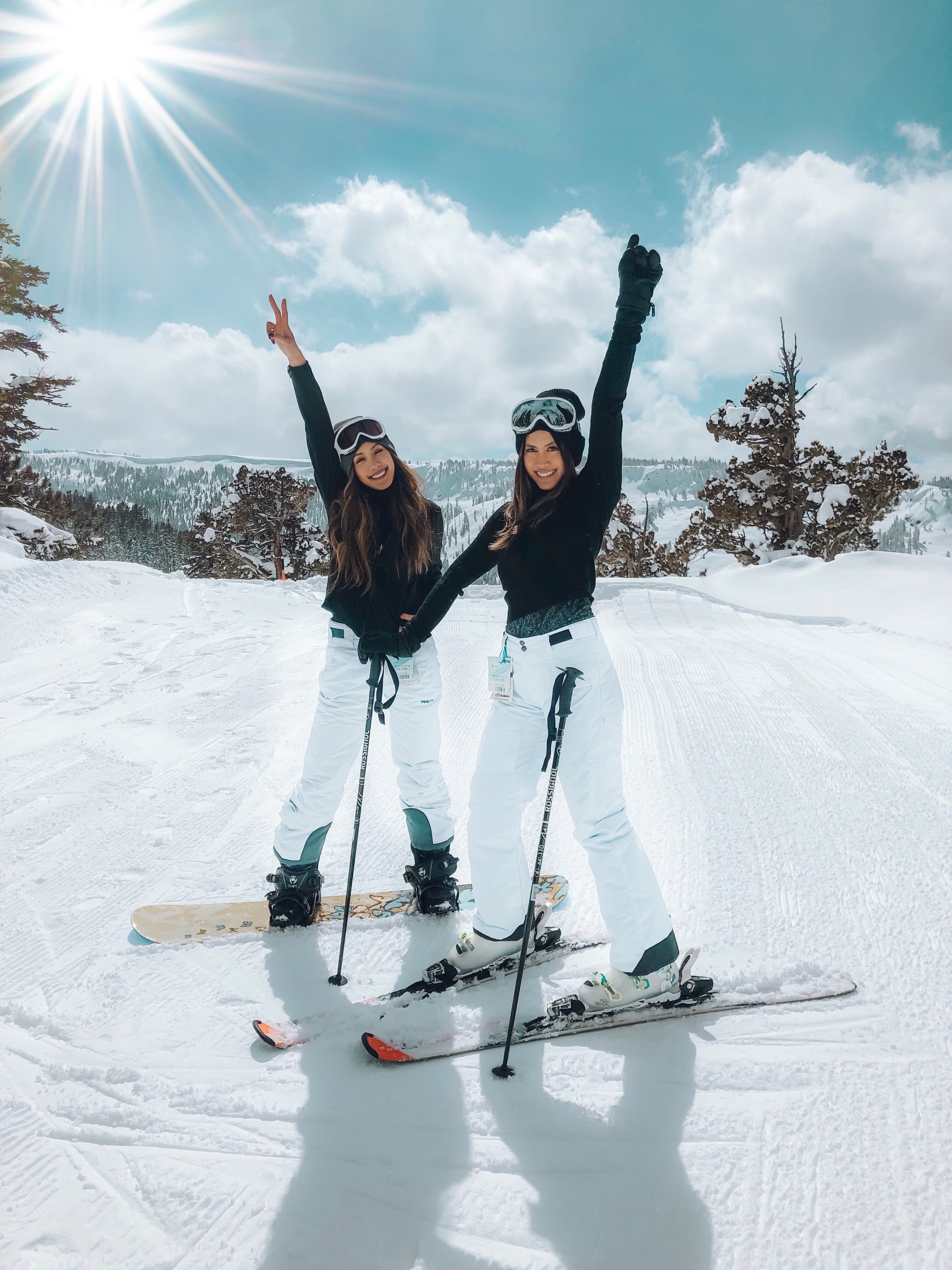 Photo of Two Women Skiing · Free